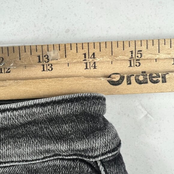 Judy Blue Jean Shorts Women 28* Mid Rise Black Cut Off Stretch Denim Jorts Tag M - Picture 15 of 15